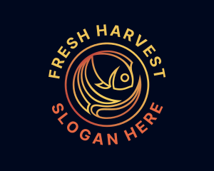 Fish Marine Aquarium logo design