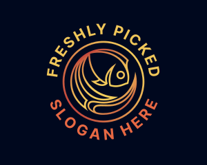 Fish Marine Aquarium logo design