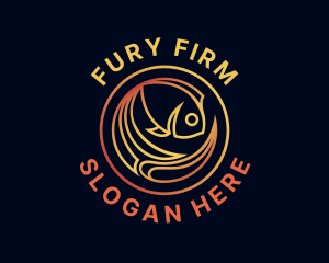 Fish Marine Aquarium logo design