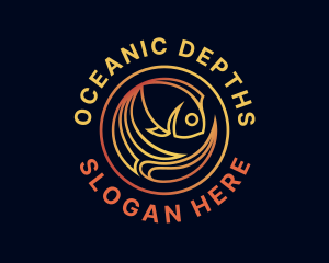 Fish Marine Aquarium logo design