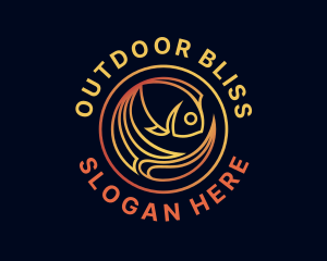 Fish Marine Aquarium logo design