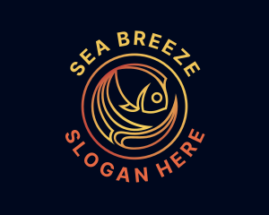 Fish Marine Aquarium logo design