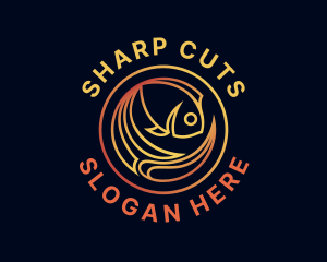 Fish Marine Aquarium logo design