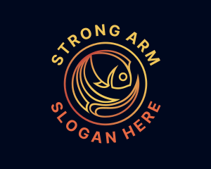 Fish Marine Aquarium logo design