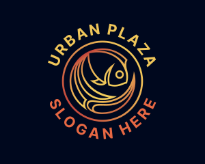 Fish Marine Aquarium logo design