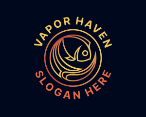 Fish Marine Aquarium logo design