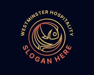 Fish Marine Aquarium logo design