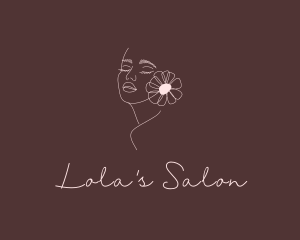 Flower Woman Salon logo design