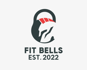 Trojan Horse Fitness Kettlebell  logo design