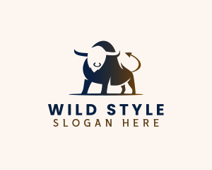 Wild Bull Animal logo design