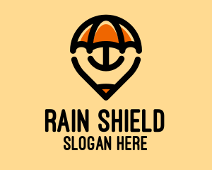 Umbrella Location Pin logo