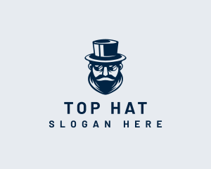 Beard Hat Gentleman logo design