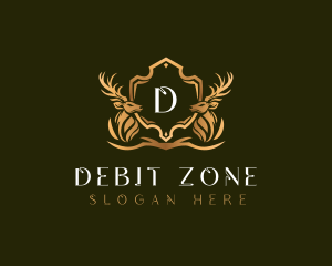 Elegant Deer Shield logo design