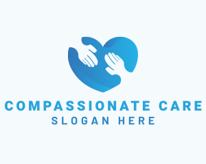 Heart Helping Hand logo design