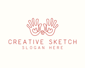 Hand Drawing Sketch logo design