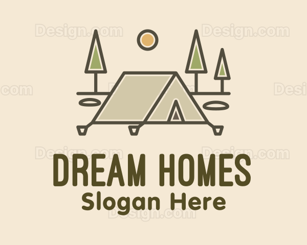 Tent Outdoor Camping Logo