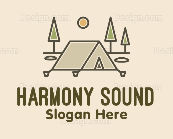 Tent Outdoor Camping Logo
