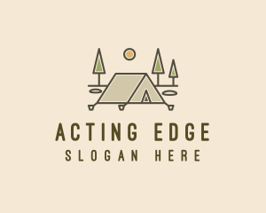 Tent Outdoor Camping  logo design