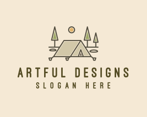 Tent Outdoor Camping  logo design