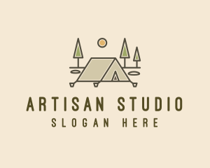 Tent Outdoor Camping  logo design