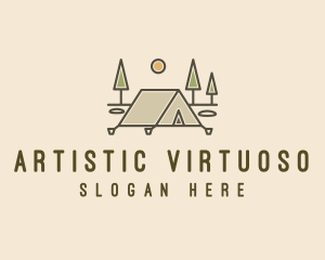 Tent Outdoor Camping  logo design