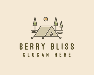 Tent Outdoor Camping  logo design