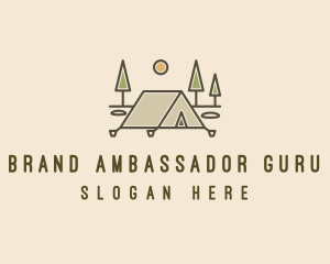 Tent Outdoor Camping  logo design