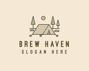 Tent Outdoor Camping  logo design