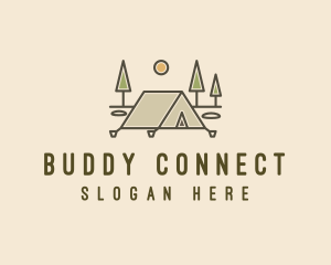 Tent Outdoor Camping  logo design