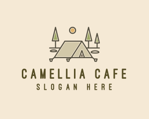 Tent Outdoor Camping  logo design