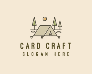 Tent Outdoor Camping  logo design