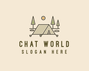 Tent Outdoor Camping  logo design