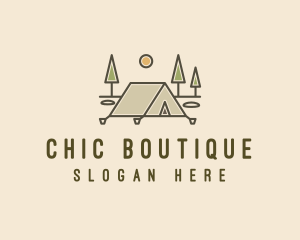 Tent Outdoor Camping  logo design