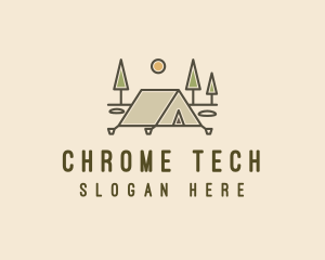 Tent Outdoor Camping  logo design