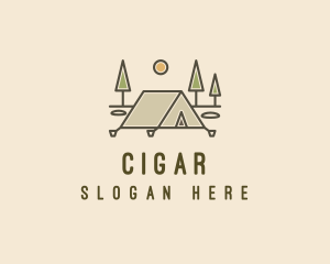 Tent Outdoor Camping  logo design