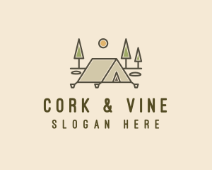 Tent Outdoor Camping  logo design