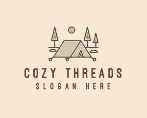 Tent Outdoor Camping  logo design