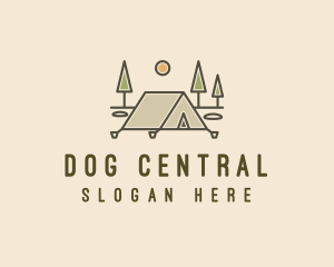 Tent Outdoor Camping  logo design