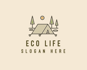 Tent Outdoor Camping  logo design