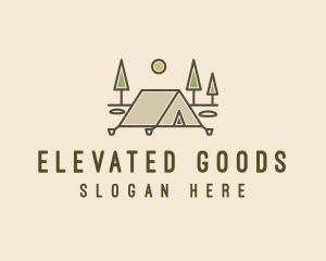 Tent Outdoor Camping  logo design