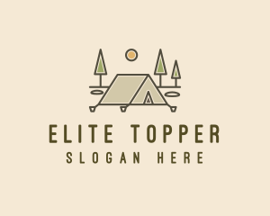 Tent Outdoor Camping  logo design