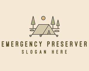 Tent Outdoor Camping  logo design