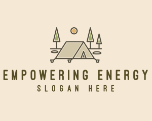 Tent Outdoor Camping  logo design