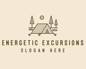 Tent Outdoor Camping  logo design