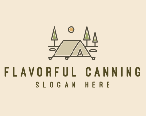 Tent Outdoor Camping  logo design