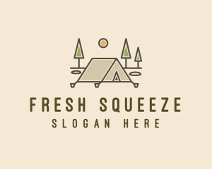 Tent Outdoor Camping  logo design