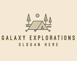 Tent Outdoor Camping  logo design