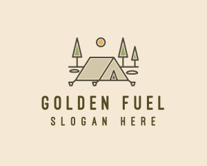 Tent Outdoor Camping  logo design