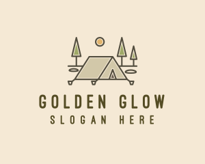 Tent Outdoor Camping  logo design