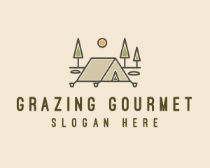 Tent Outdoor Camping  logo design